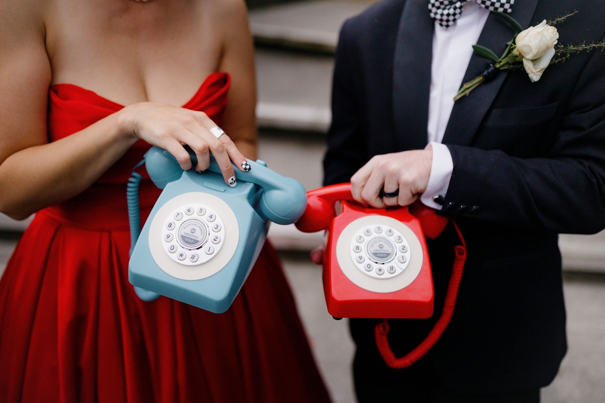 Audio Guest Book Phone - Red